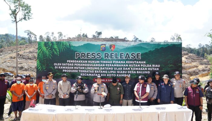 Tindak Tegas Perusakan Hutan, Polda Riau Tegaskan Komitmen Green Policing